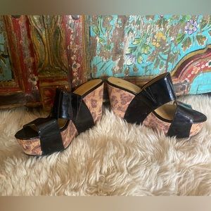 Nine West Cork Platform Wedges